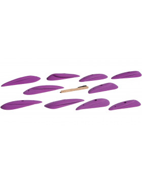 Volx - Long Crimps 1, Serie Power 1 PU Violet RAL 4008